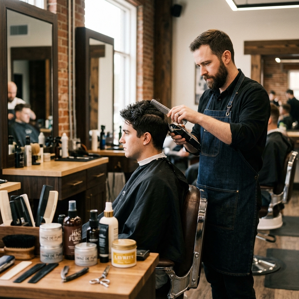 Barber at Work